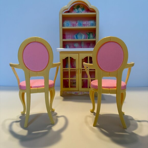 Vintage 90s 1996 Barbie Folding Pretty House DINING ROOM #67553-92 - Picture 4 of 8